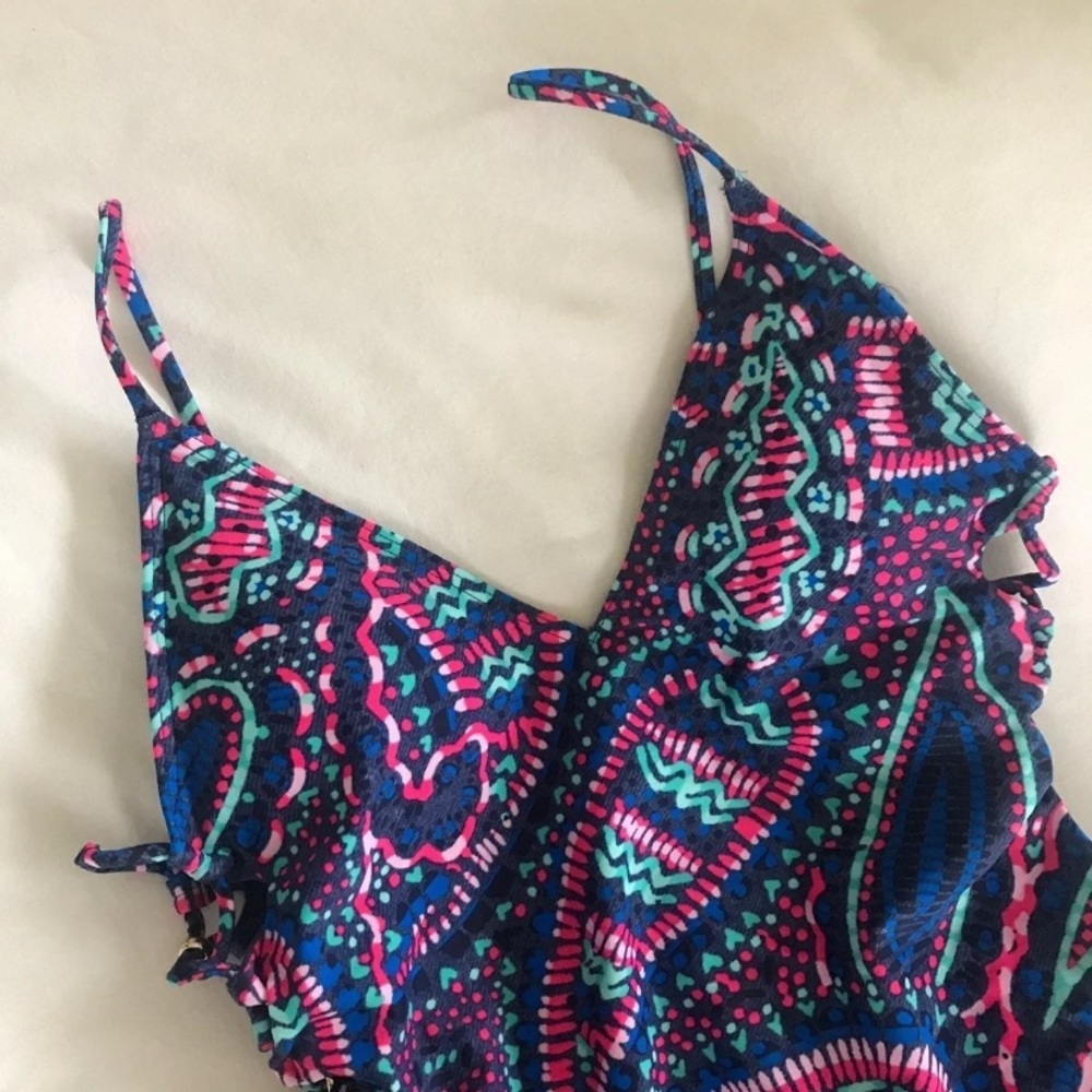 Aerie paisley cut out one piece swimsuit
